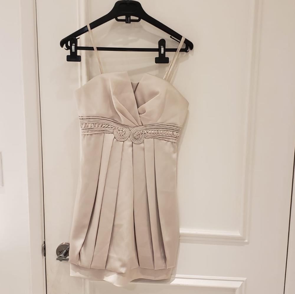 Bcbg Max Azria strapless cream dress
